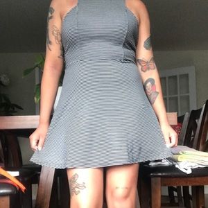 Navy stripped summer dress from American Eagle